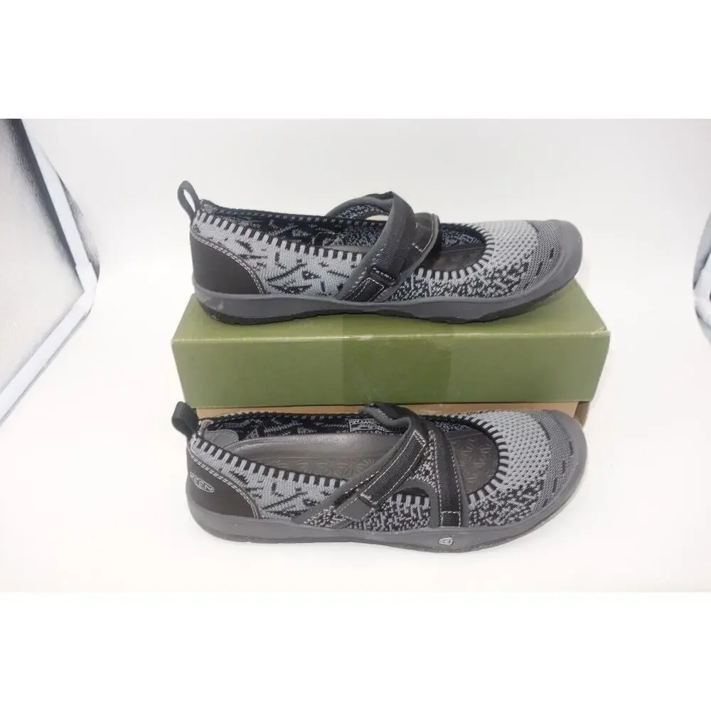 NEW Keen Moxie Sport Mary Jane Flat Sport Water Shoes Youth Gray Girls Size 6